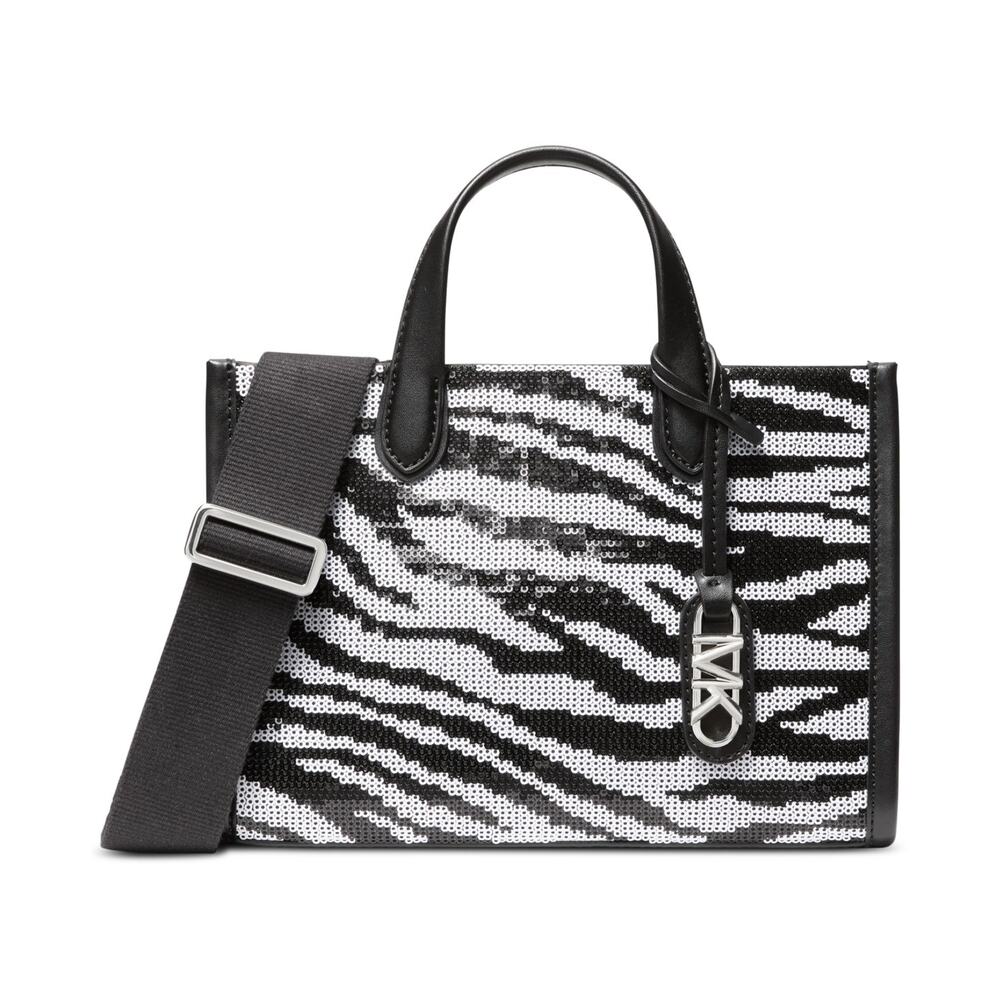 Michael Michael Kors Gigi Small East West Messenger - Blk/opticw NWT